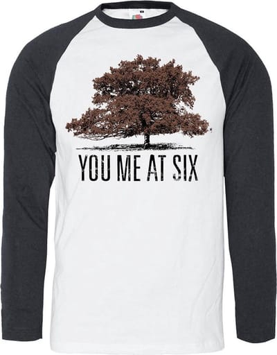 You Me At Six - Tree Longsleeve shirt - M - Wit/Zwart