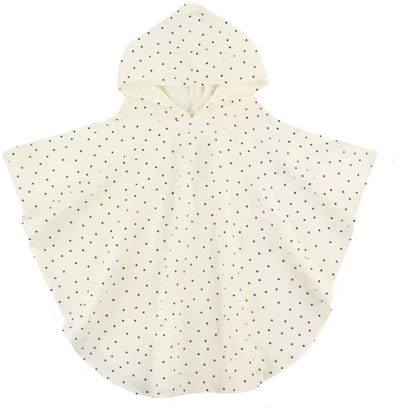 Badponcho - Hydrofiel - Snel drogend - Mousseline - voorkant 44CM totaal 68CM lang - 1 tot 3 jaar - Stipjes
