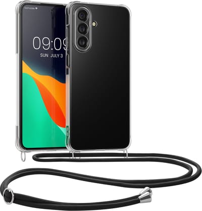 kwmobile telefoonhoesje geschikt voor Samsung Galaxy A27 5G - Hoesje met telefoonkoord - Back cover in transparant