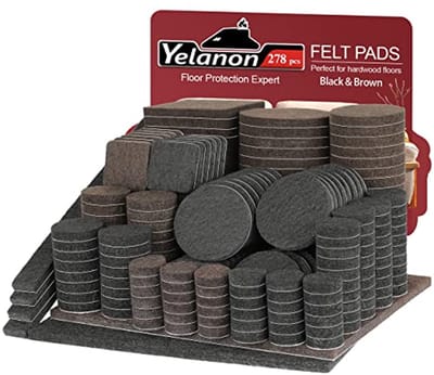 278 Stuks Vilten Meubelpads - Zelfklevende Anti-Kras Vloerbeschermers voor Meubelpoten - Zwart en Bruin