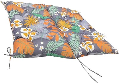 Tuinbankkussen - Loungekussen - Comfortabel Zitten - Waterdichte Hoes - 100x100x10cm - Bloemenprint