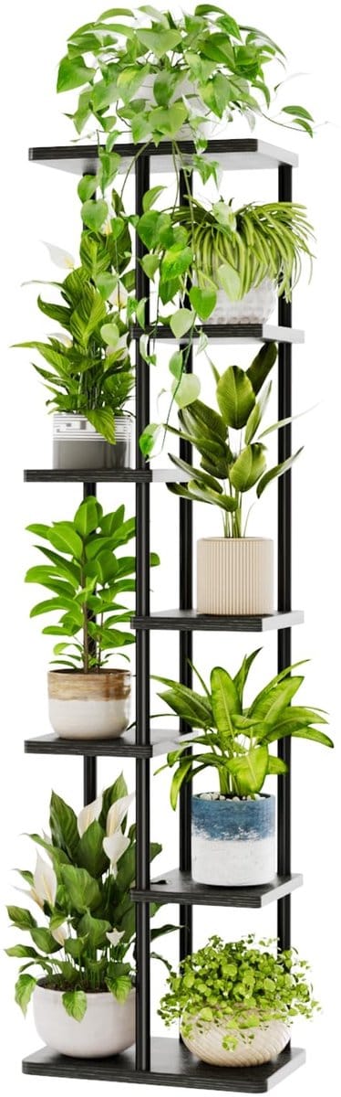 Dailygoods- Kamerplanter 7-laagig - Plantenrek metaal - Ruimtebesparend - Stevig en stijlvol - Ideaal voor woonkamer/balkon