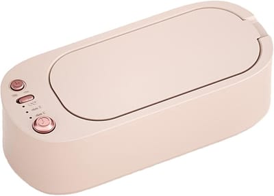Ultrasone Reiniger - Sieradenreiniger Brilreiniger - Sieraden Schoonmaken - 3-Snelheden Timing - 22.5x10.5x7.5cm - Wit