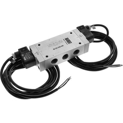 5/3 G1/2'' Midden Gesloten Magneetventiel 24V DC ATEX 3-10bar/42-140psi Airtec