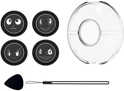 Dailygoody - Transparante PC-beschermhoes - Pokémon GO Plus+ accessoires - Perfecte pasvorm - Harde hoes skin - Knop caps en handriem - Geschikt voor ...