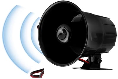 Dailygoody - 110dB Bedrade Alarm Sirene voor Thuisbeveiliging - Duurzaam en Eenvoudig te Installeren