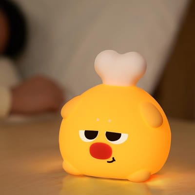 Daity Schattig LED-nachtlampje voor kinderen - zacht puppy-ontwerp - dimbaar in 3 standen - gemaakt van siliconen van voedingskwaliteit