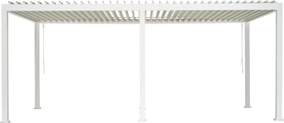 Mirador Classic Overkapping - 300 x 600 cm - Wit - Aluminium / Vrijstaande / Luxe overkapping - Tuinprieel / Carport / Veranda / Pergola
