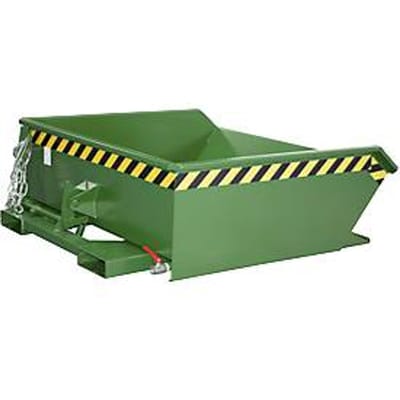Spaanbak Bauer SMGU 460, olie- en waterdicht gelast, 460 liter, groen