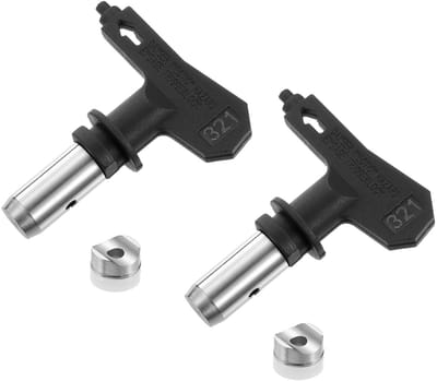 NTHProducts - Reversible Nozzles - Airless Spuitmond - Duurzaam en veelzijdig - Zwart - Spuitapparatuur - Geschikt voor verf en coatings - 2 stuks