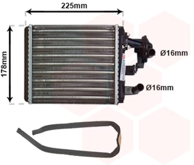 Van Wezel - KACHEL RADIATEUR VOOR FIAT PANDA 1980-2002 7548934