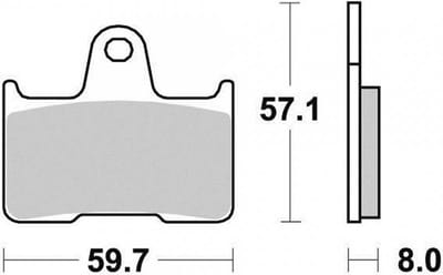 Ap Racing remblok voor Suzuki 650 GSF Bandit S 2005-2006 achter nieuw