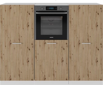 Vicco R-Line Keukenblok – 180 cm zonder werkblad Artisanaal eiken/wit