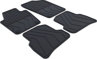 Rubber Automatten geschikt voor Volkswagen Polo 6C/6R - Bouwjaar: 2009-2017 - Originele pasvorm - 4-delig