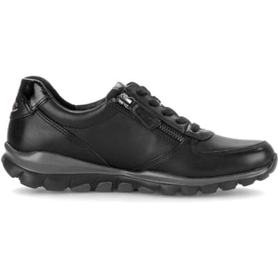 Gabor rollingsoft sensitive 0100.01.003 - dames rollende wandelsneaker - Zwart - maat 37 (EU) 4 (UK)