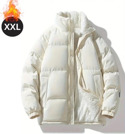 Livano Winterjas - Parka - Heren - Winter - Pufferjas - Volwassen - Stijlvol - Gewatteerde Jas - Abrikoos - XXL