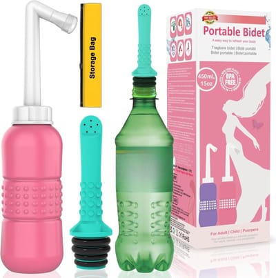 Solacis Draagbare bidet - Bidet - Vaginale douche - Mobiele bidet - Portable bidet - Draagbare bidets - Must have!