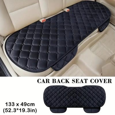 Protection de Siège Arrière de Voiture en Peluche Coussin de Siège Arrière Doux Antidérapant Durable avec Accessoires de Siège Auto Confort Protection