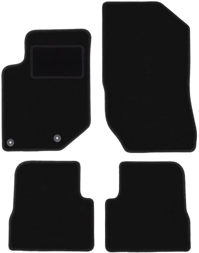 Zwarte velours vloermatten voor: Opel Corsa F hatchback (2019-)