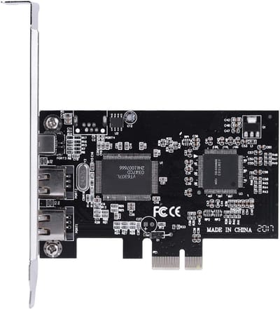 Dailygoody - PCIe Firewire-kaart - 4-poorts FireWire-adapter - Hoge snelheid - PCI Express - 800 Mbps - Geschikt voor Windows en Mac - Model