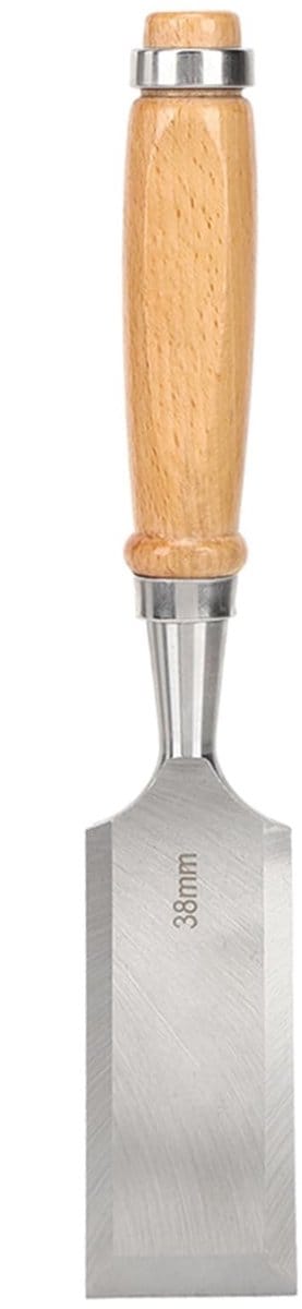 Dailygoods - Cr-V platte beitel - professioneel houtbewerkingsgereedschap - 38 mm - eenvoudig in gebruik - duurzaam - geschikt voor houtbewerking - ho...