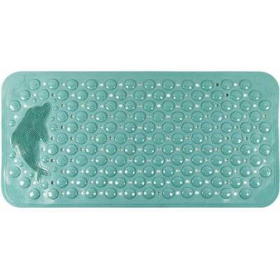 Silicone Wereld Badkamer Antislip Matten PVC Douche Anti Val Voetmat Dolfijn Massage Zuignap Met Afvoergat Vloermat groen