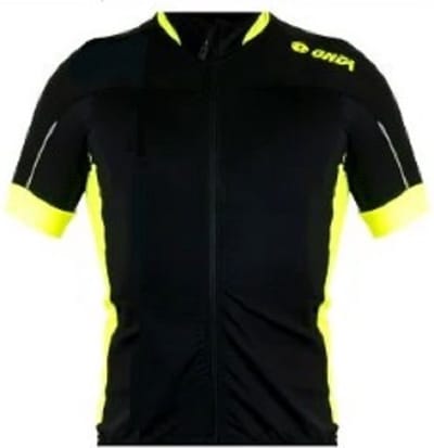 ONDA Fietsshirt korte mouw heren Zwart Fluo - Algarve 2 - XS