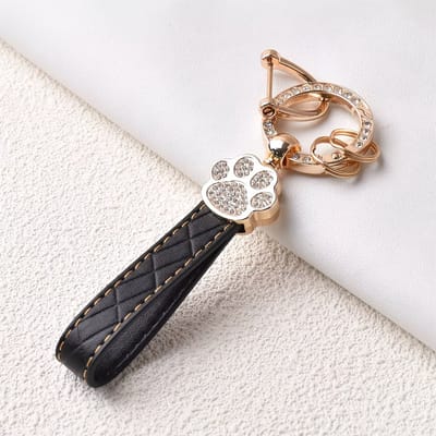 Telefoon koord | Luxe Telefoonkoord hondenpoot | Telefoonkoord voor Hondenliefhebbers | Zwart | Hond | Koord | Telefoonkoord Hond | Petshop Seven