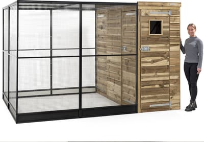 Wood Selections Volière Rens R9 - Vogelkooi - vogelhuis voor buiten - papegaaienkooi - dierenverblijf - Vogelren - vogelverblijf