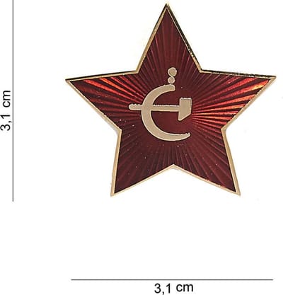 Embleem metaal Russische ster pin