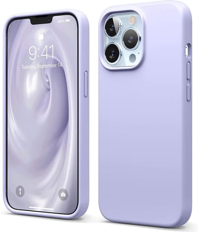 HB Hoesje Geschikt voor Apple iPhone 13 Pro - Paars - Siliconen Back Cover