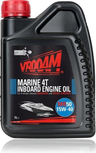 VROOAM MR50 Marine 4 Takt Inboard Motorolie - 1 liter fles - SAE 15W-40