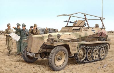 Dragon Modelbouwpakket Militaire voertuigen - 6911 Sd.Kfz.250/3 Greif - Rommel#039 Command Half-Track Plastic - 1:35 - Modelbouw