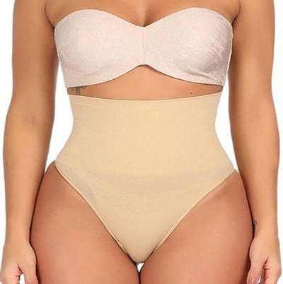Corrigerend Ondergoed Voor Dames | Corrigerend Slipje | Correctie Buik Ondergoed | Waist Correctie | Beige | Maat  42/44 | XL