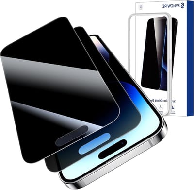 Privacy Screen Protector voor iPhone 14 Pro 6.1 inch - 2-Pack Schokbestendig Anti-Spion Tempered Glass met Eenvoudige Installatie en Gevoelige Aanraakfunctionaliteit