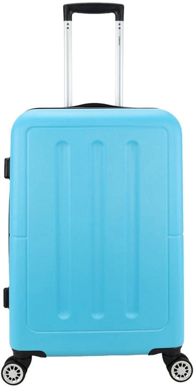 Decent NEON-FIX Spinner TSA Reiskoffer 66x42x26 cm- Middelmaat trolley 65 liter- Lichtgewicht koffer - Reiskoffer - Veilig TSA Cijferslot – Spinner middenmaat koffer- Blauw