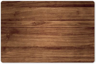 Placemats 45x30 cm - Placemat kunststof - 1 stuk - Houtlook - Bruin - Borden onderleggers - Decoratie voor op tafel - Keuken tafeldecoratie accessoires - Vinyl onderlegger - Tafelversiering