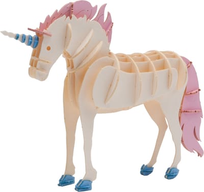 Fridolin 3D papieren knutselset eenhoorn - creatief speelgoed.