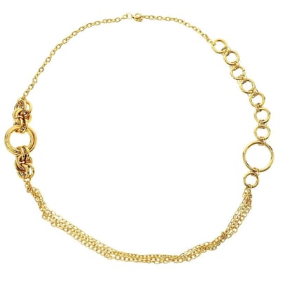 Behave - Lange goudkleurige schakelketting - Mode-accessoire voor elke gelegenheid
