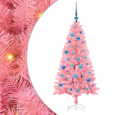 vidaXL - Kerstboom - Roze - 150 - cm - PVC