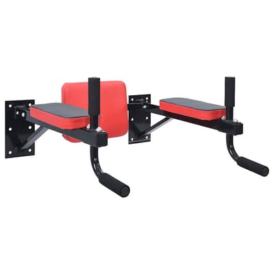 vidaXL - Dip - Station - Zwart - en - Rood - 72,5 - x - 70 - x - 31 - cm - Gepoedercoat - staal