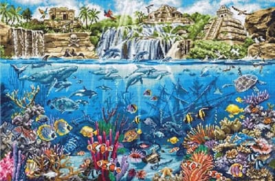Leti Stitch Pirate Island borduren (pakket) L8036