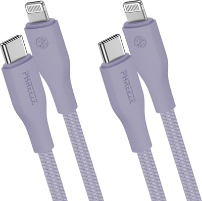 Kabel geschikt voor iPhone 14/13/12/11/X - Paars - 20w snelladen