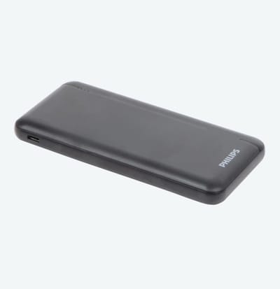 Philips Powerbank - 10000 mAh - 4 Poorten - Snellaadfunctie - Zwart