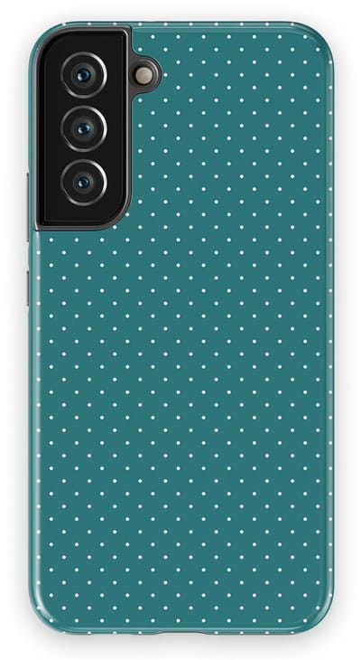 Micro Dots Tough Hoesje Samsung Galaxy S22 Plus | Geschikt Voor Mag | Stippen Motief Backcover Samsung Galaxy S22 Plus Deep Teal