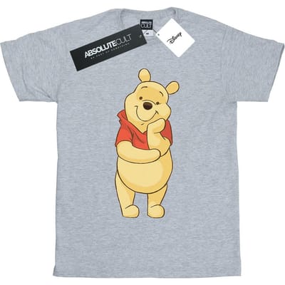 Disney Jongens Winnie De Poeh Schattig T-shirt (Sportgrijs)