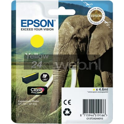 Epson T2424 nr. 24 inktcartridge geel (origineel)