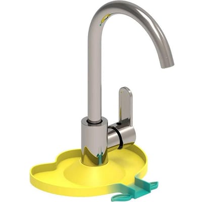 Tapis de robinet de cuisine en silicone, tapis anti-éclaboussures pour évier en forme de fleur, tapis de drainage, protecteur de comptoir de salle de bain, distributeur de shampoing et de savon, plateau à séchage rapide