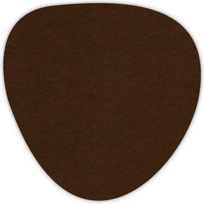 Kei onderzetters - Vilt - Donkerbruin - 6 stuks - ø 9,5 cm - Tafeldecoratie - Glas onderzetter - Cadeau - Woondecoratie - Woonkamer - Tafelbescherming - Onderzetters Voor Glazen - Keukenbenodigdheden - Woonaccessoires - Tafelaccessoires