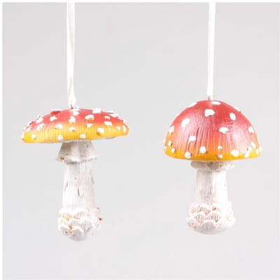 Paddenstoel hangend set a 2st 6x6x9cm
